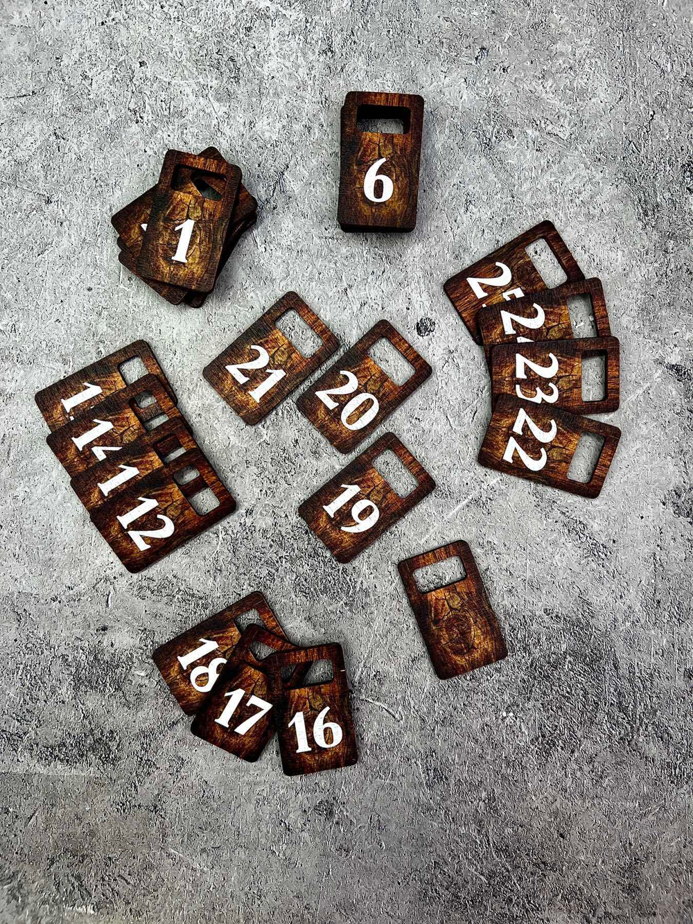 Деревянные Номерки 30х50 (1-25)