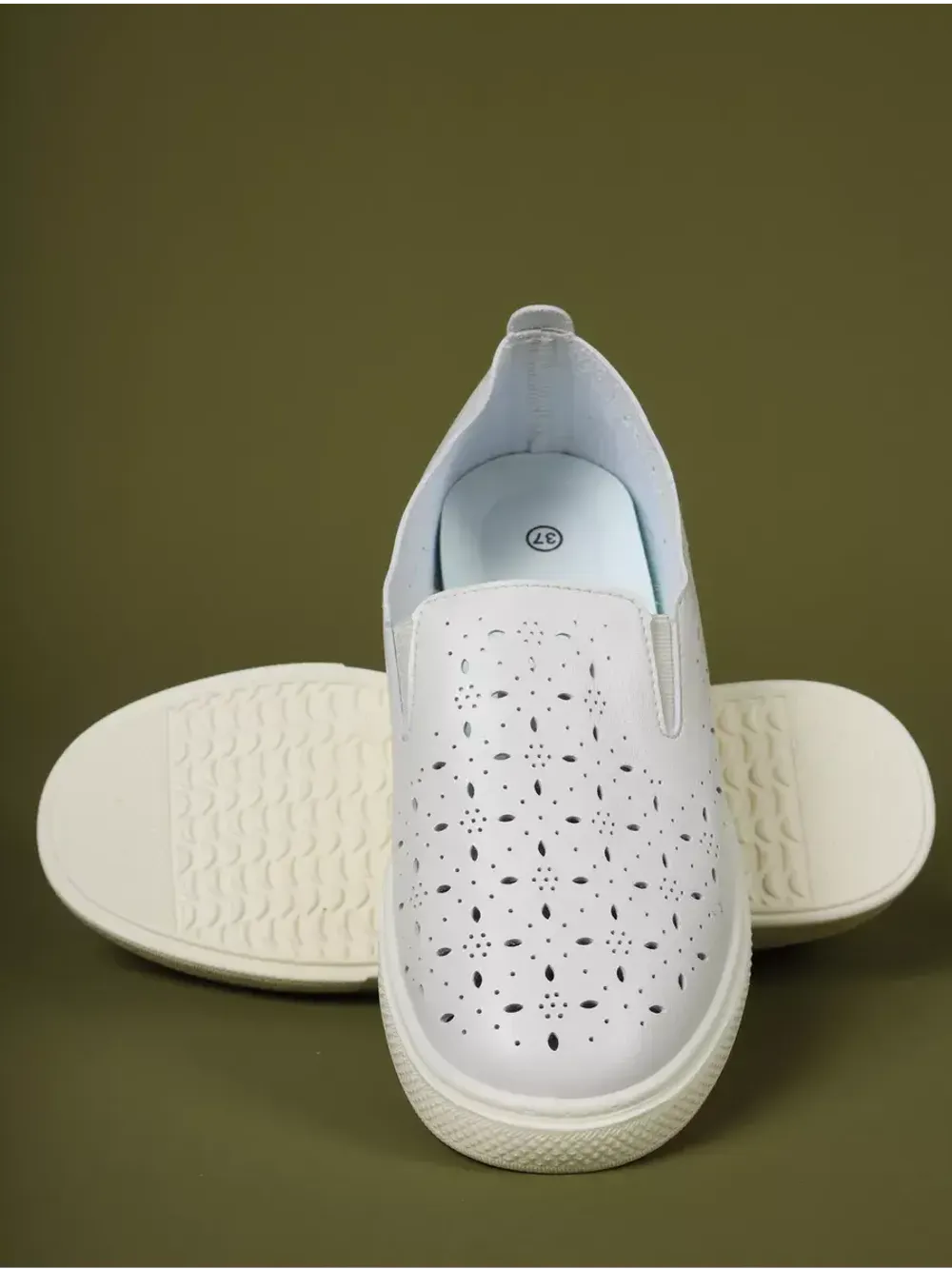 Мокасины летние с перфорацией