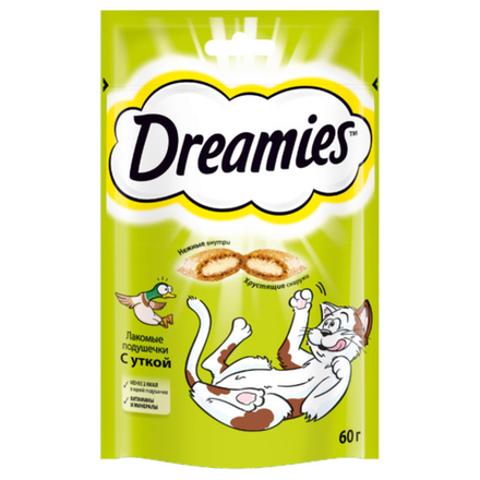 Лакомство для кошек Dreamies Утка 60 гр