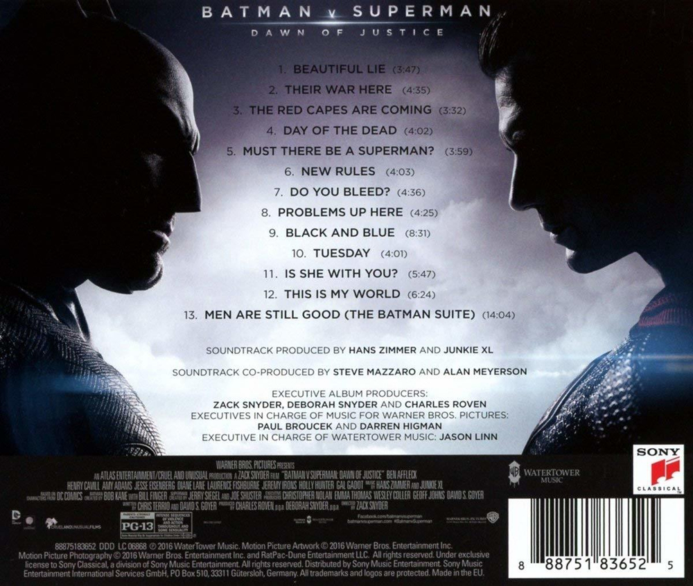 Soundtrack / Hans Zimmer & Junkie XL: Batman V Superman Dawn Of Justice (CD)