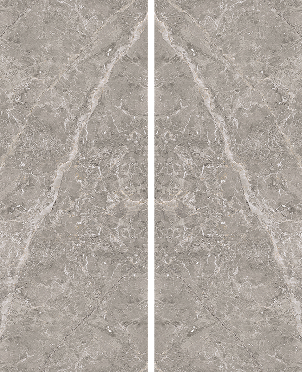 Porcelanosa Elegant Grey Bookmatch Brillo 59.6x150