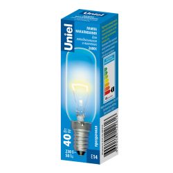 IL-F25-CL-40-E14 Лампа накаливания для холодильников и вытяжки. 40Вт. Прозрачная. Картон. ТМ Uniel.