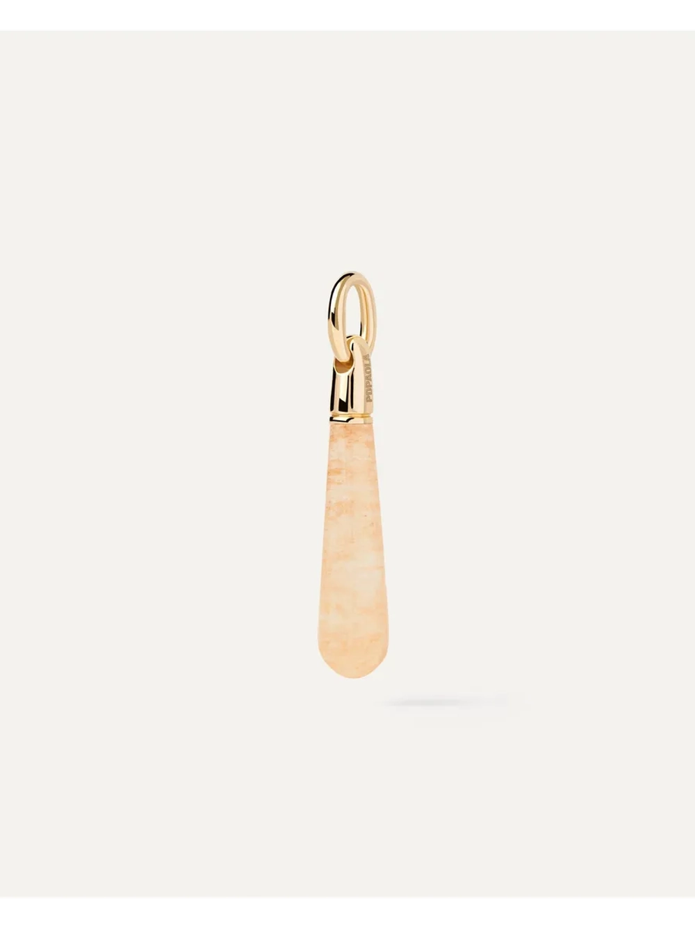 Подвеска Drop Large Yellow Aventurine серебро 925 пробы покрытое золотом