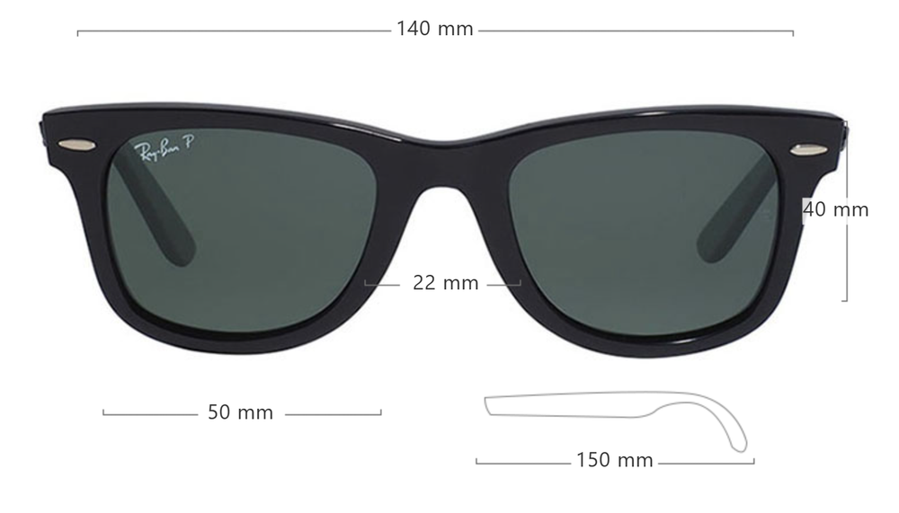Ray Ban Wayfarer RB 2140 901 / 50 мм