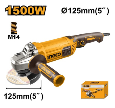 Угловая шлифовальная машина 125мм 1500Вт NGCO AG150028 INDUSTRIAL