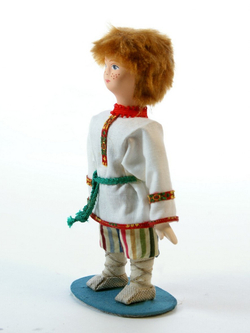 Кукла коллекционная деревенский Мальчик