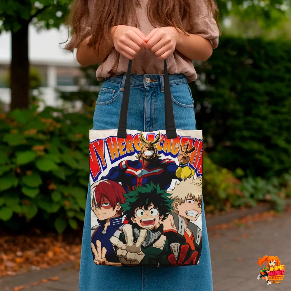 Сумка шоппер с принтом Моя геройская академия