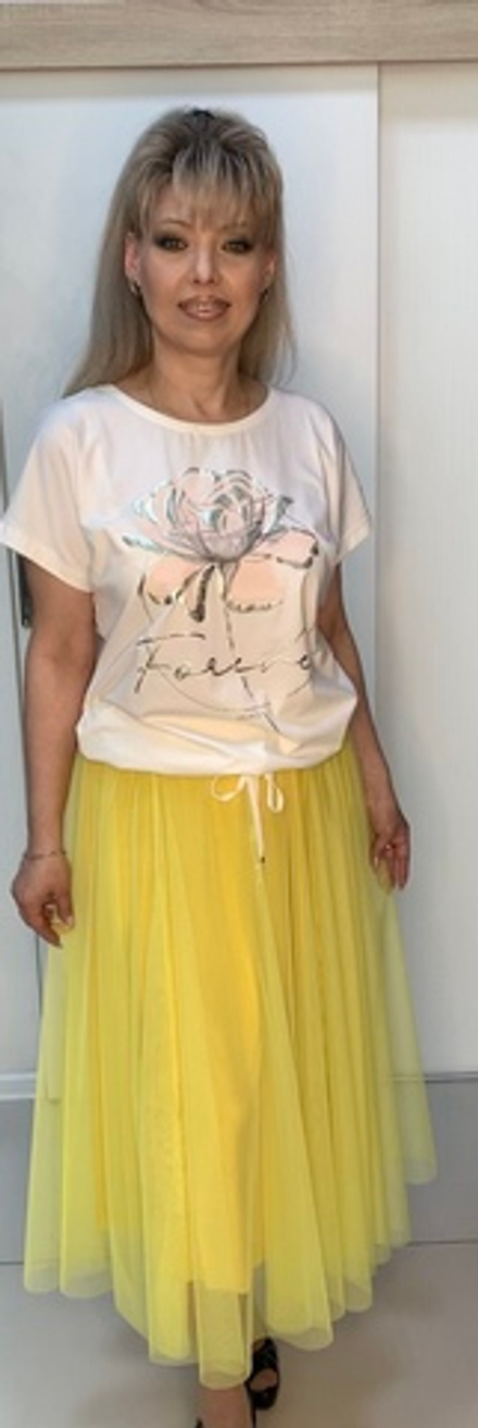 Итальянская двойная юбка на мягком поясе