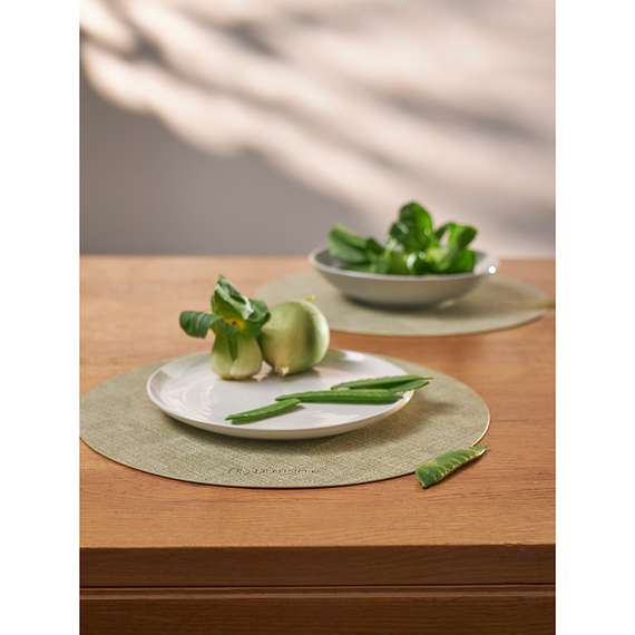 Набор из 4-х сервировочных салфеток leanera, D35 см, мятные