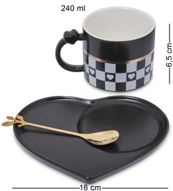 MUG-418/4 Чайная пара «Сердце»