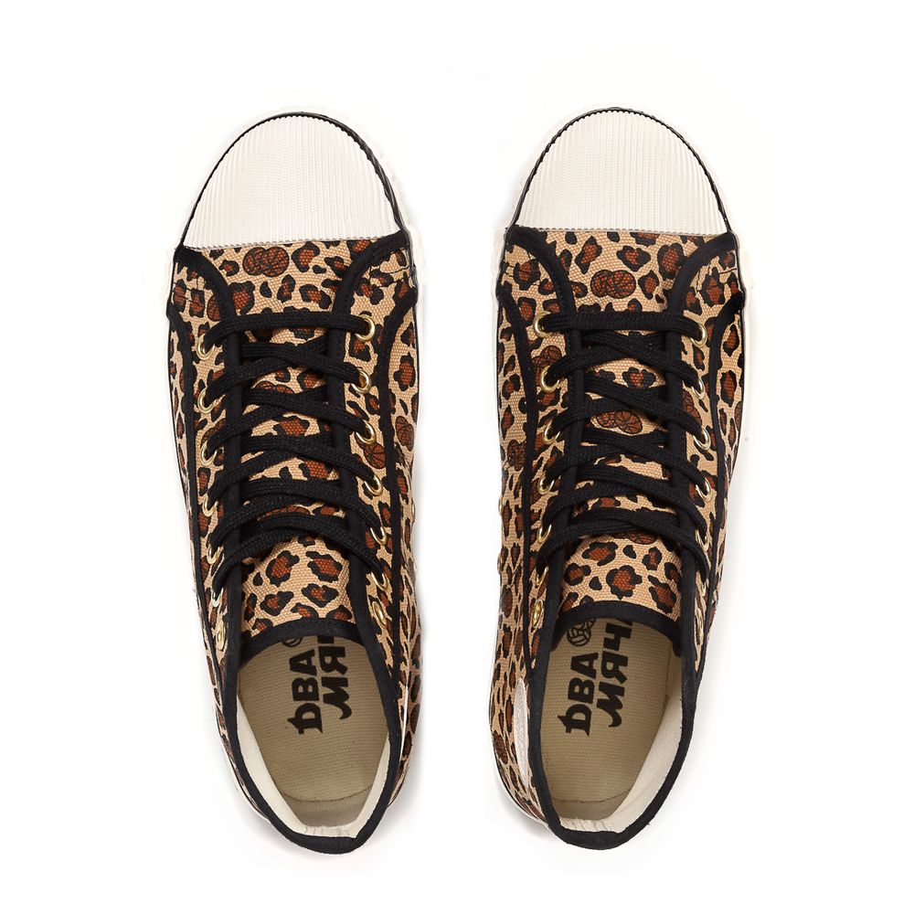 Купить Кеды Два мяча 1965 FC леопард Кеды Два мяча 1965 FC леопард