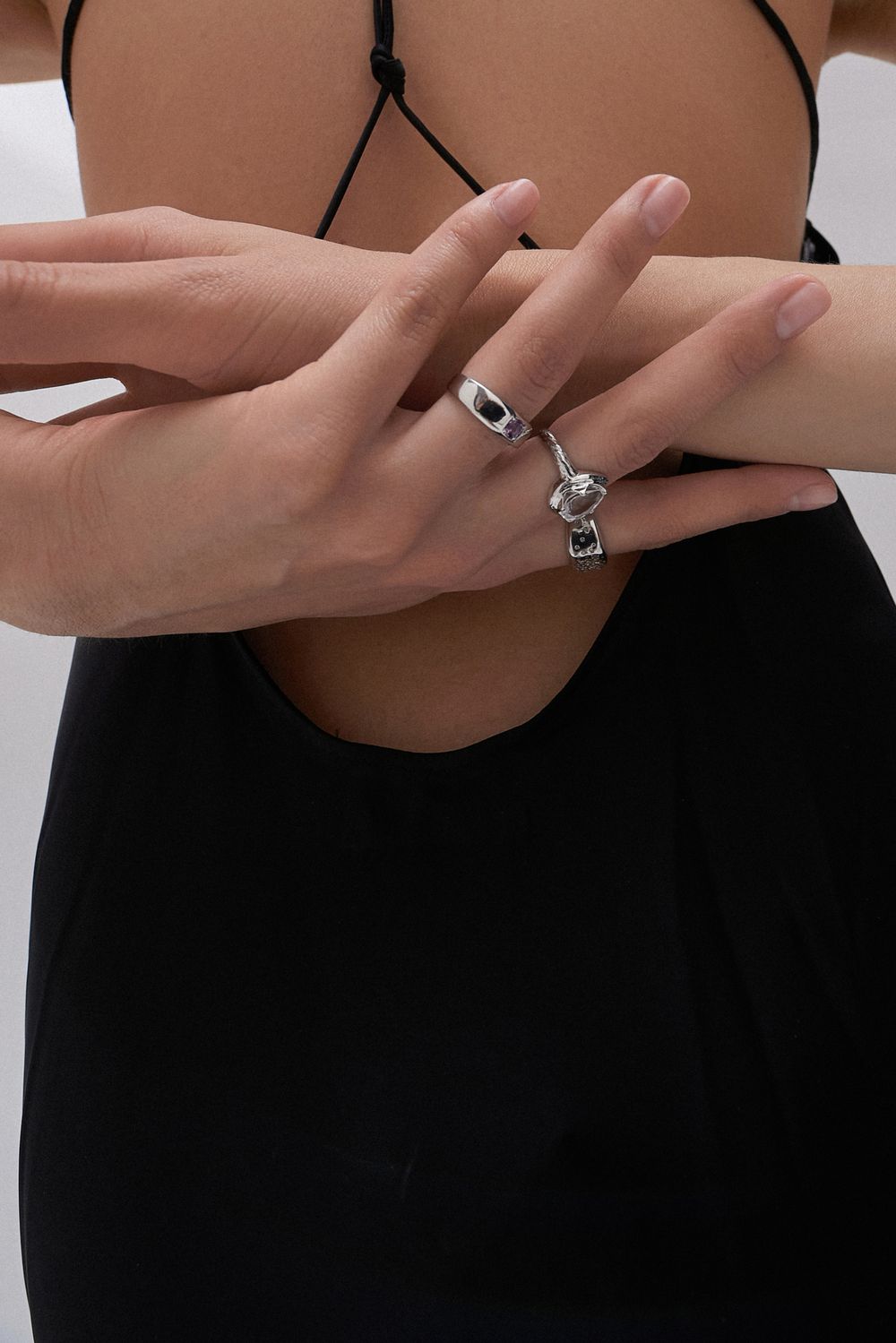 Кольцо Crystal Round с аметистом