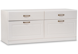 Модульная гостиная Ливерпуль белый / ясень ваниль НМ-1012-100 комплектация 2