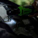 Гайковерт-трещотка акк. Greenworks GD24RW, 24V,б/щет,0-250об/мин, 1/2", 80Нм, 70 мм, без АКБ и ЗУ, сумка (3804007)