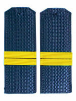 Погоны синие с нашитым желтым галуном Мл. Сержант