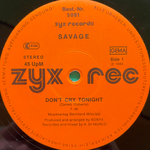Savage ‎– Don't Cry Tonight (Германия 1983г.) 12", 45 RPM