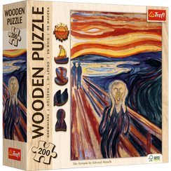 Pazl \ Puzzle \ Пазлы Puzzles - "200 Wooden Puzzles" - The Scream - Edvard Munch