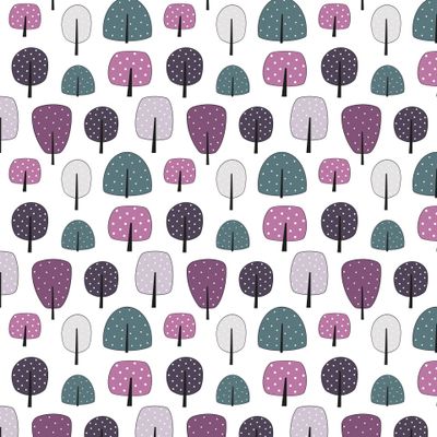 Абстрактные деревья на белом