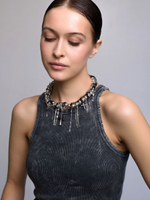 Колье "Glamour" из гематита и шпинели