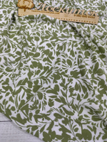 Штапель /  Цветы хаки