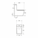 Унитаз-моноблок безободковый WAVE CALIPSO Tornado1.0,гор,ниж,2-кн.арм,сид.дюро,м/л,быстр,БЕЛЫЙглянец