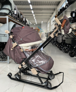 Коляска комбинированная «Ника Детям 7-8K» в ёлочку коричневый (арт. НД7-8K/2)