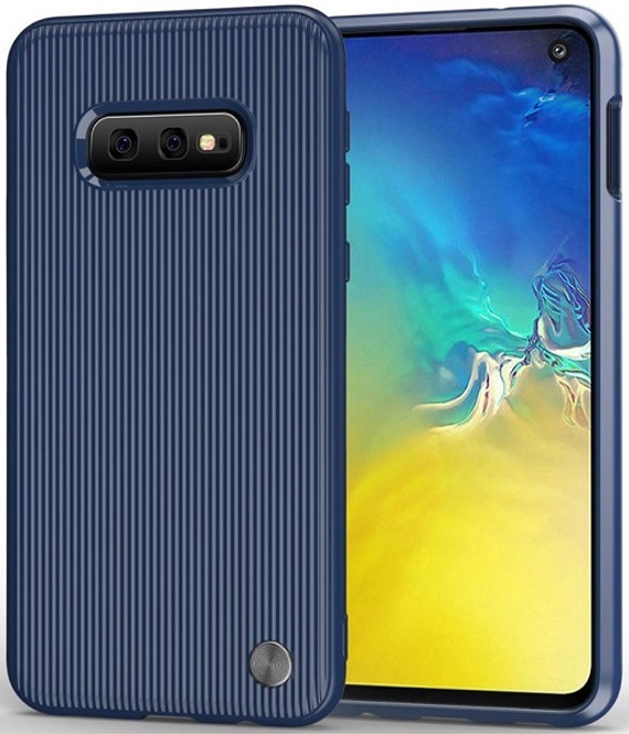 Чехол для Samsung Galaxy S10e цвет Blue (синий), серия Bevel от Caseport