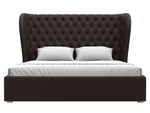 Кровать интерьерная Далия 180, Коричневый, Экокожа, 108307