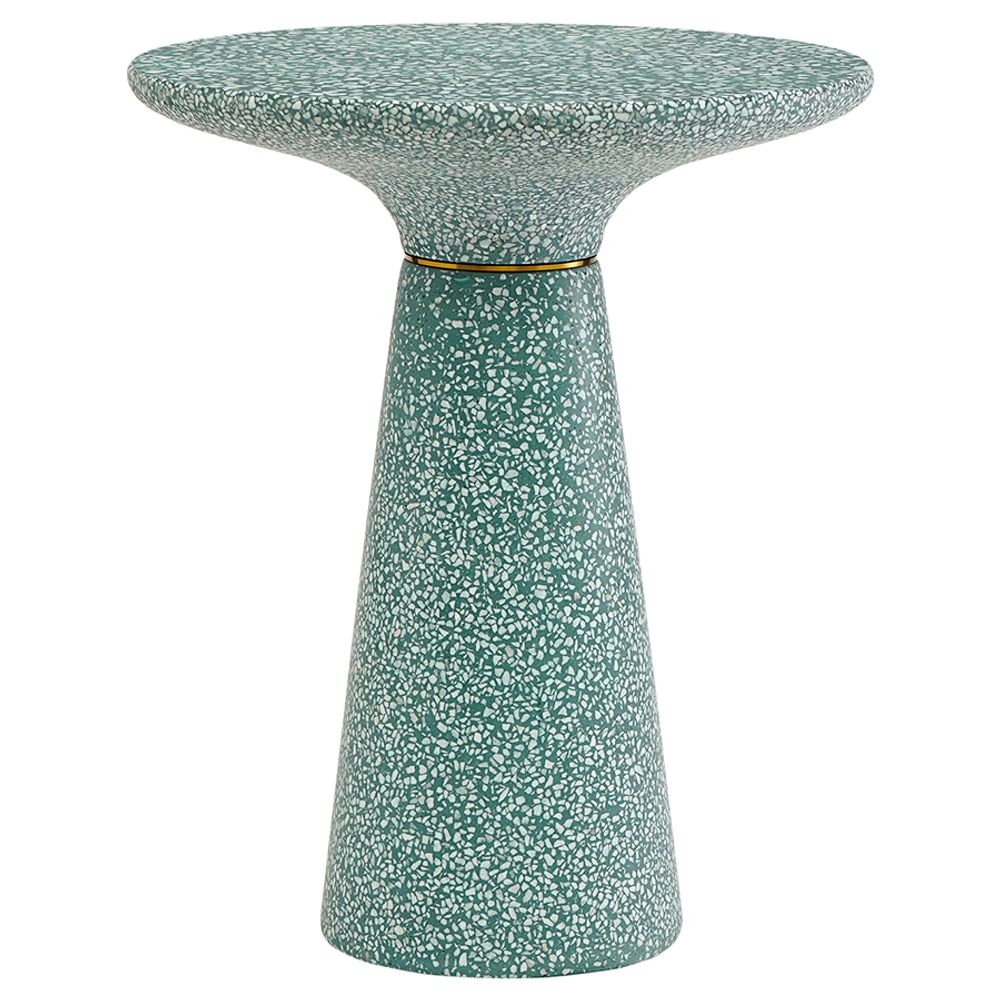 Столик кофейный Bayn, Ø45 см, зеленый