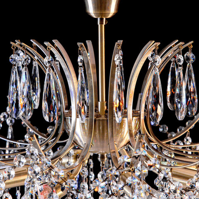 Citilux Селена CL302183 Люстра хрустальная Бронза