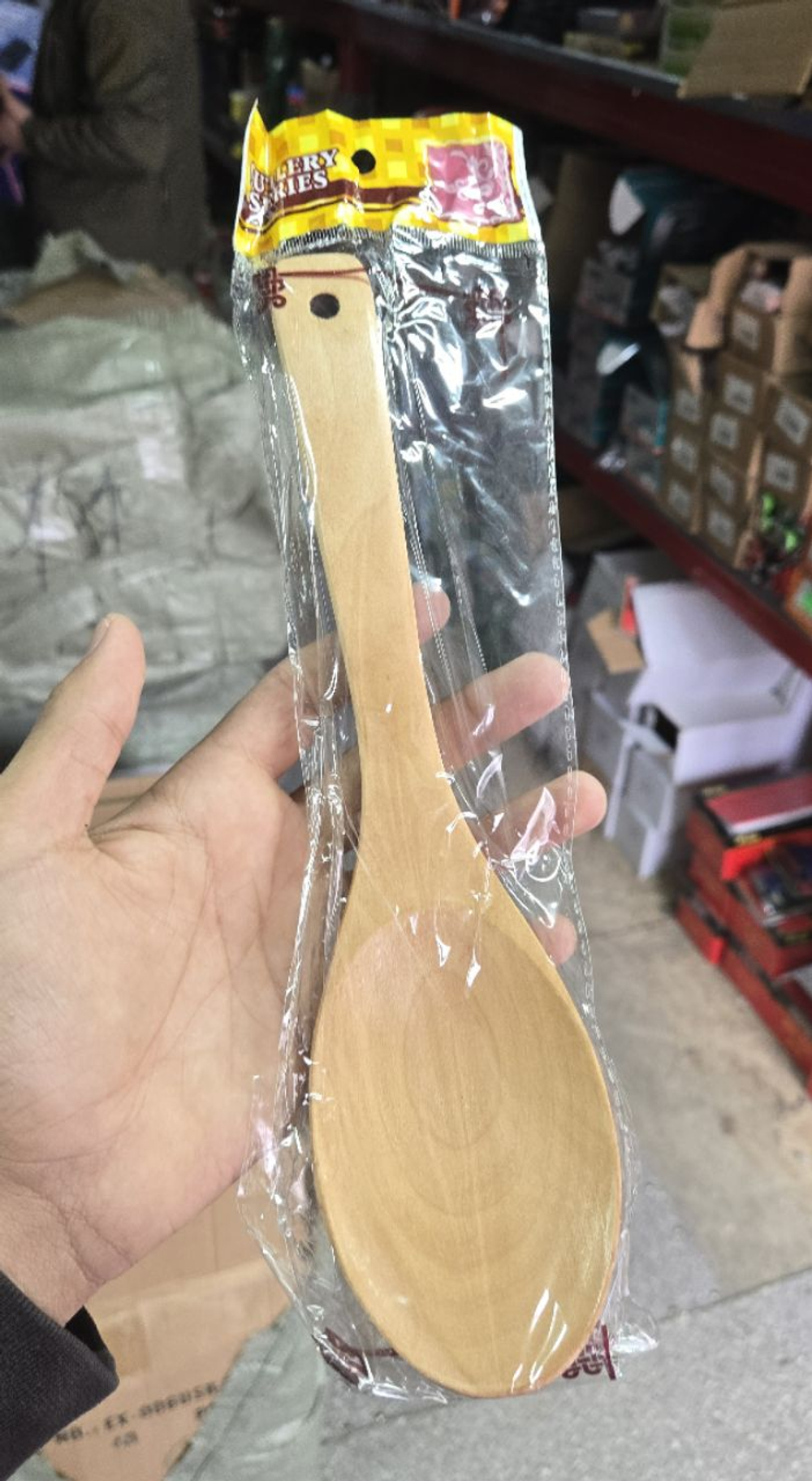 Ложка бамбуковая 27см 2855