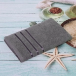 Полотенце махровое 50*90см «LUNA» цвет серый 10330 плотность 360гр/м2