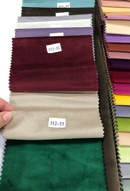 Шторы из однотонного бархата матового, цвет 33