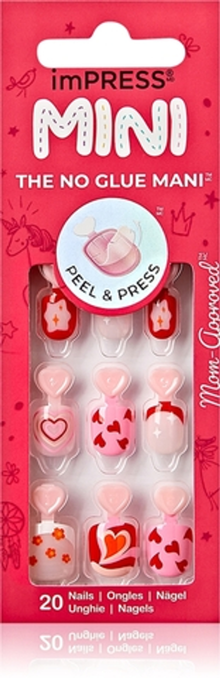 KISS imPRESS Mini - Самоклеящиеся искусственные ногти, 28 szt.