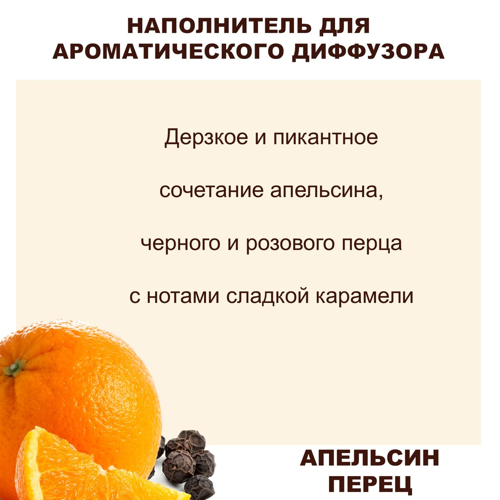 АПЕЛЬСИН И ПЕРЕЦ - Наполнитель для ароматического диффузора