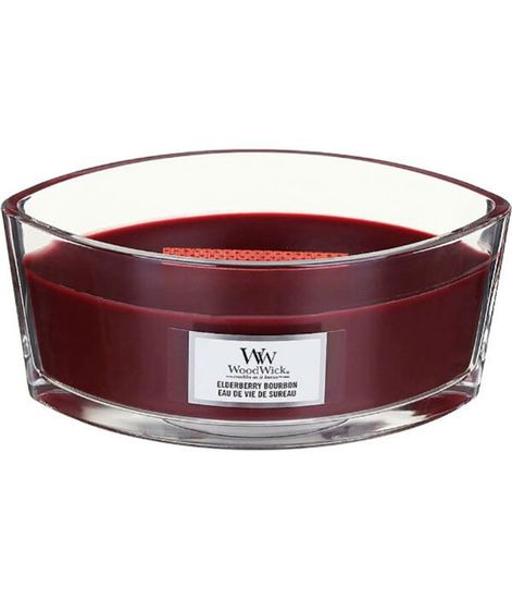 Бурбон из бузины, ароматическая свеча эллипс, WoodWick