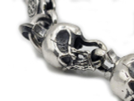Браслет серебряный Skulls AZB-041