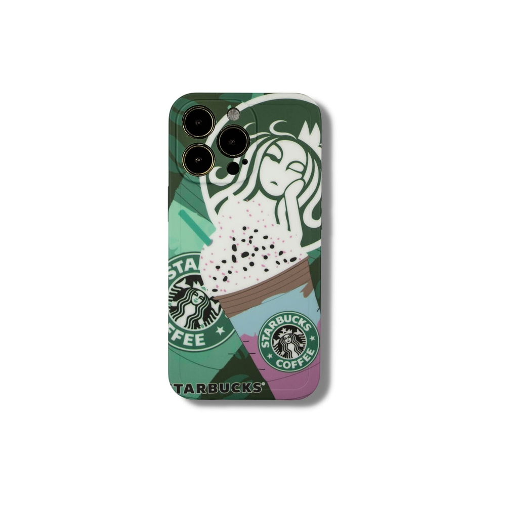 Чехол TPU-принт. Coffee star 2