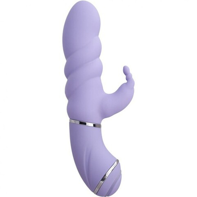 Небольшой секс-вибратор с клиторальным стимулятором, 10 режимов вибрации (фиолетовый) (Цвет: фиолетовый)