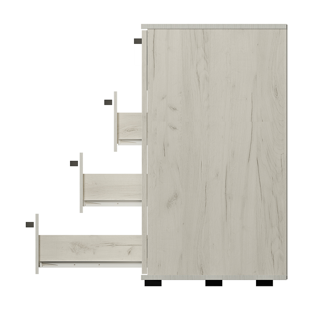 Комод Стандарт №2 NEW дуб крафт белый