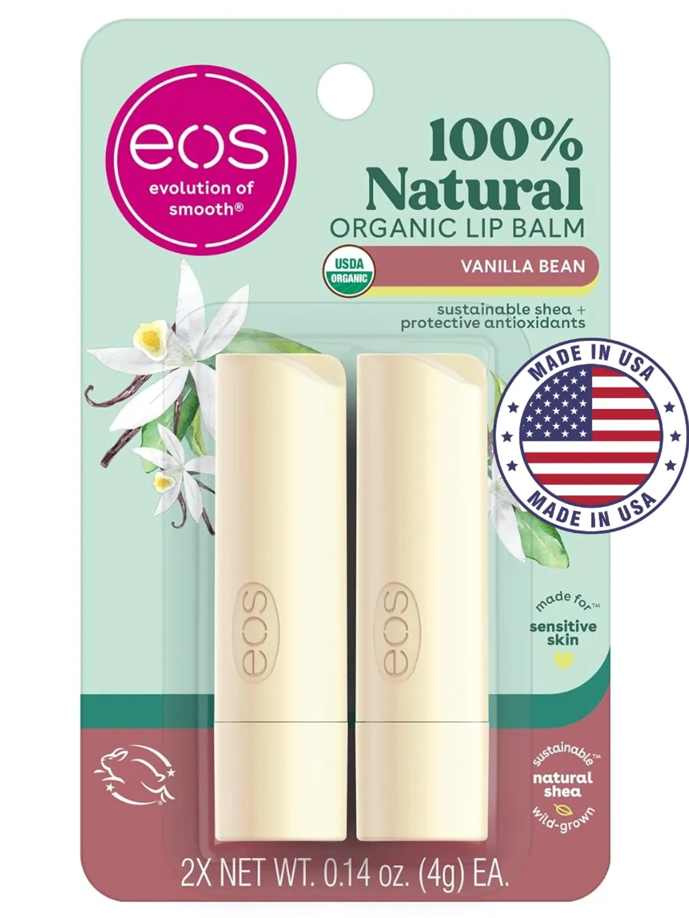 Бальзам для губ 112 ваниль 2 шт по 4 г