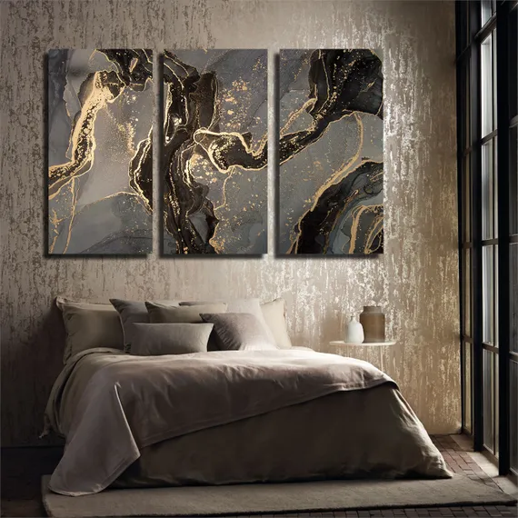 Модульная картина "Флюид арт"