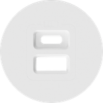 Накладка для розеток USB,  матовый белый,  серия D16