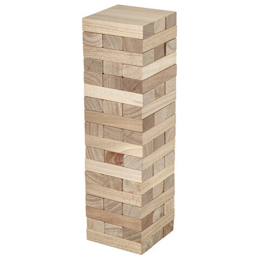 Игра настольная "БАШНЯ", 54 деревянных блока, BRAUBERG HOBBY, 665492