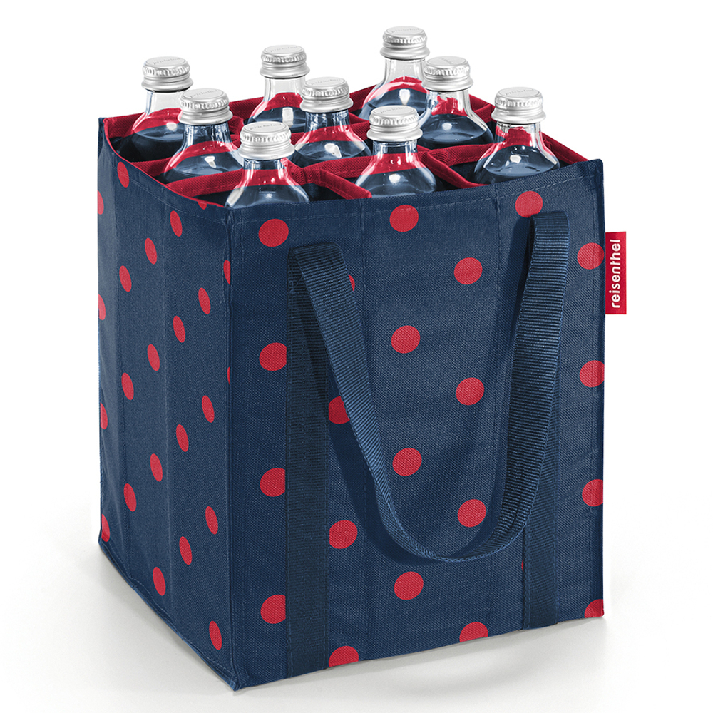 Сумка-органайзер для бутылок bottlebag mixed dots red