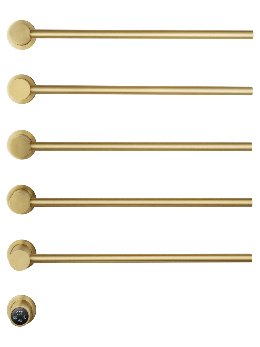 Полотенцесушитель электрический встраиваемый WONZON & WOGHAND HAMBURG, Брашированное золото (WW-AL315-BG)