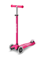 Самокат Maxi Micro Deluxe Розовый LED Дисконт
