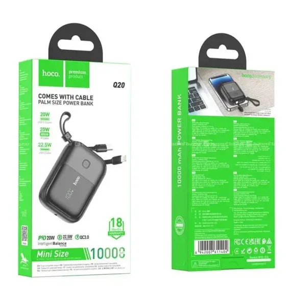 Powerbank Comes with cable Power Bank 10000mAh Q20