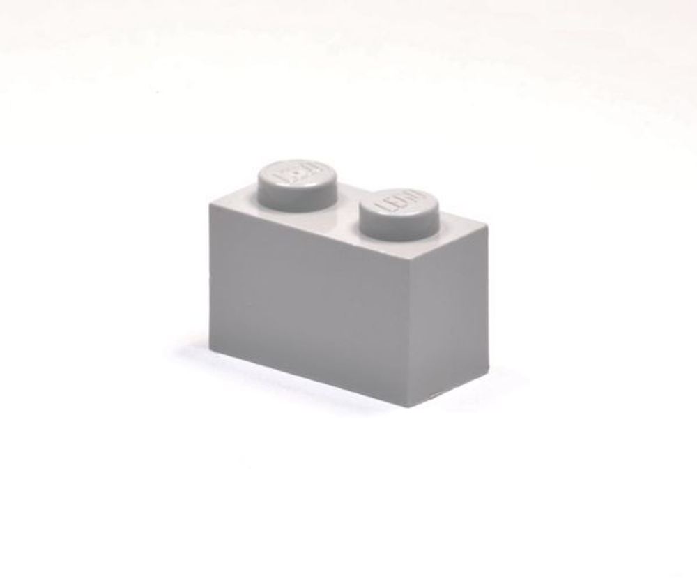 Lego 50шт Кирпич 1x2 (серый) 4211388