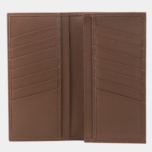 Мужской кожаный кошелек, теленок цвета шоколад